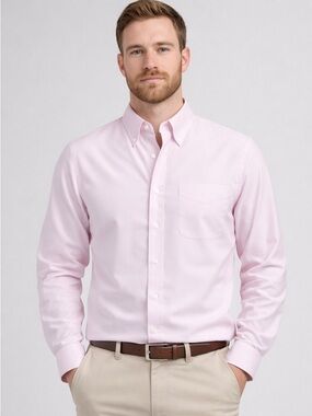 Brooks Brothers Pink Button Down Shirt 16-35 USA Cotton Classic